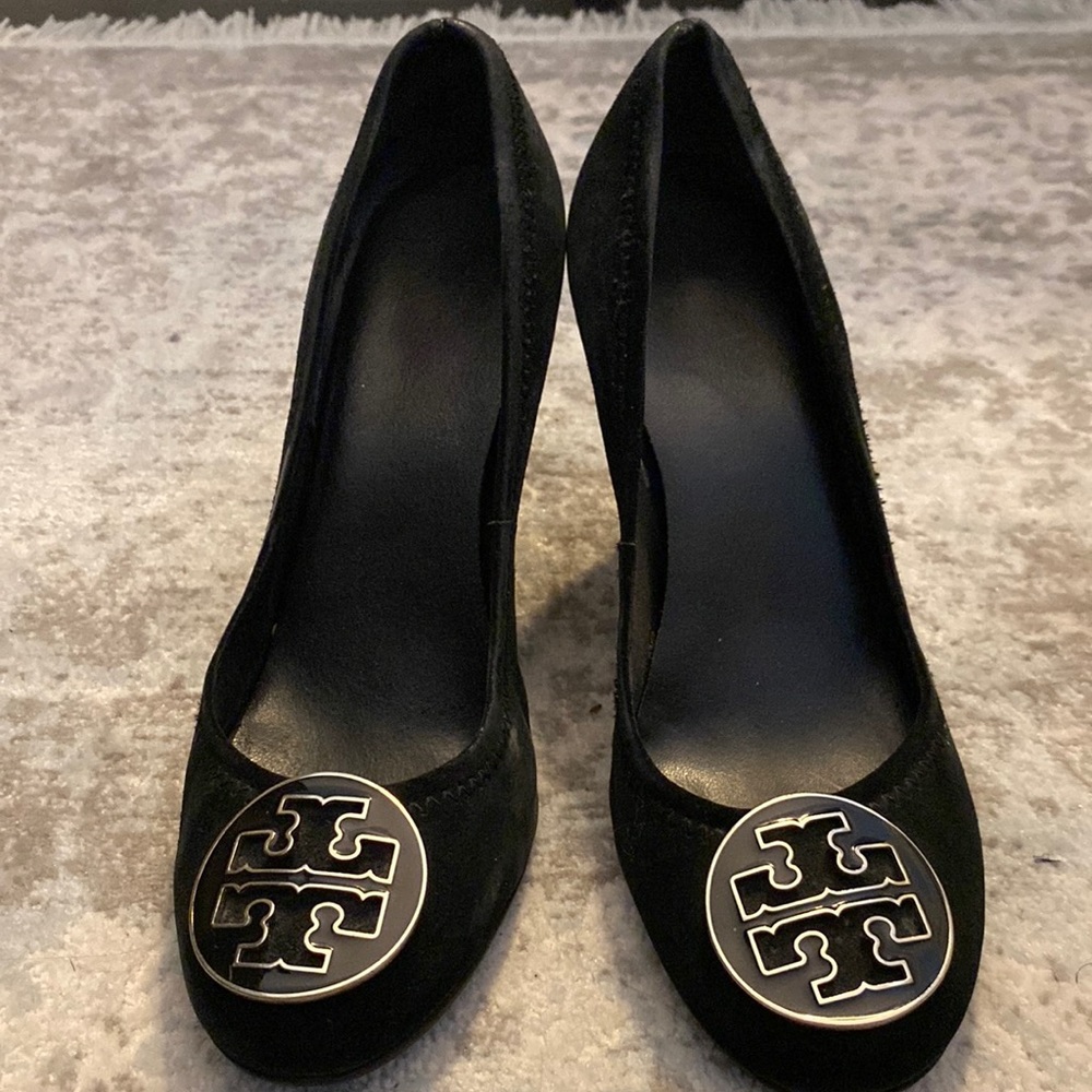 Suede Tory Burch wedges